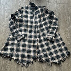 Easl Los Angeles Frayed Hem Open Cardi